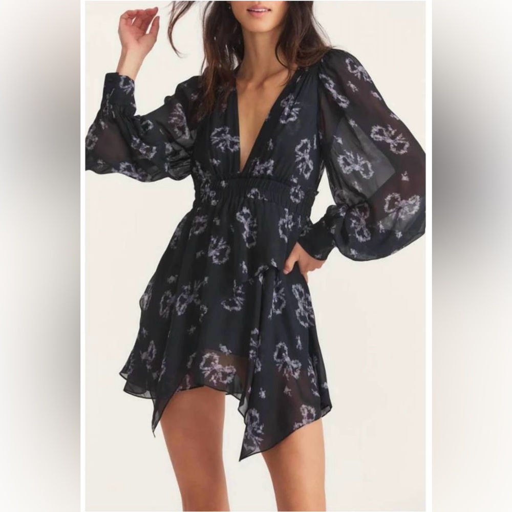 NWT / New- LoveShackFancy Zayden Dress - Blue Heron